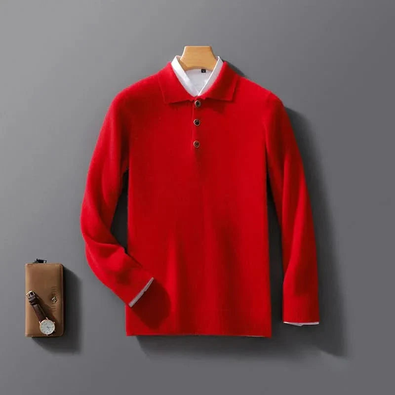 Fletcher — Knit Polo Sweater