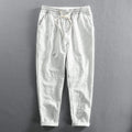 Spencer — Pinstripe Linen Trousers