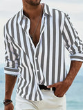 Derek — Summer Striped Relaxed Shirt