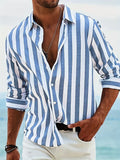 Derek — Summer Striped Relaxed Shirt