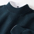 Ned — Jacquard Mock-Neck Sweater
