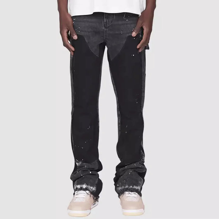Nolan — Layered-Look Flared Jeans