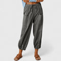 Josephine — Cotton-Linen Wide-Leg Trousers