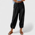 Josephine — Cotton-Linen Wide-Leg Trousers