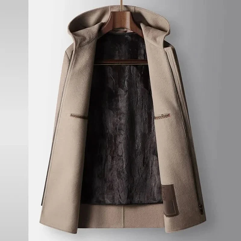 Imogen — Women’s Hooded Wool-Blend Coat