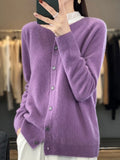 Gretchen — Button-Front Knit Cardigan