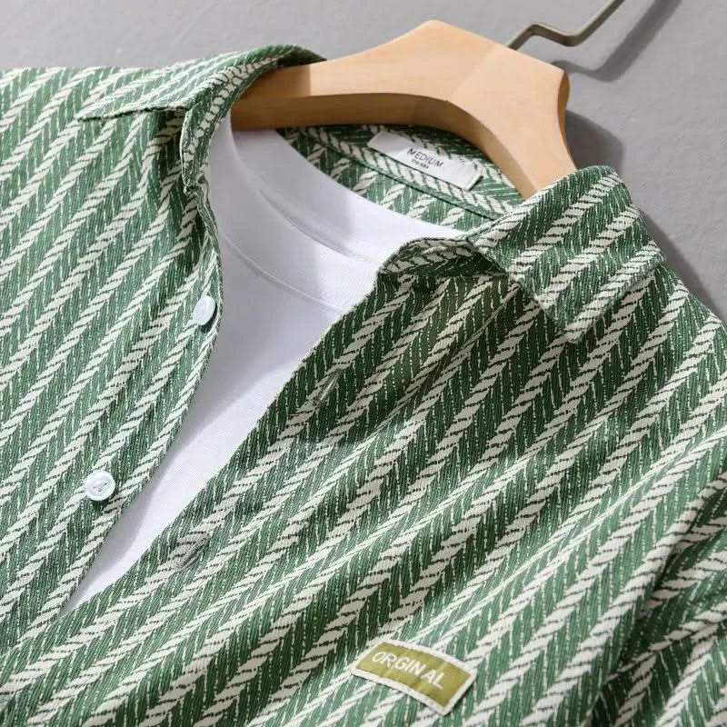 Jeff — Layered-Hem Shirt