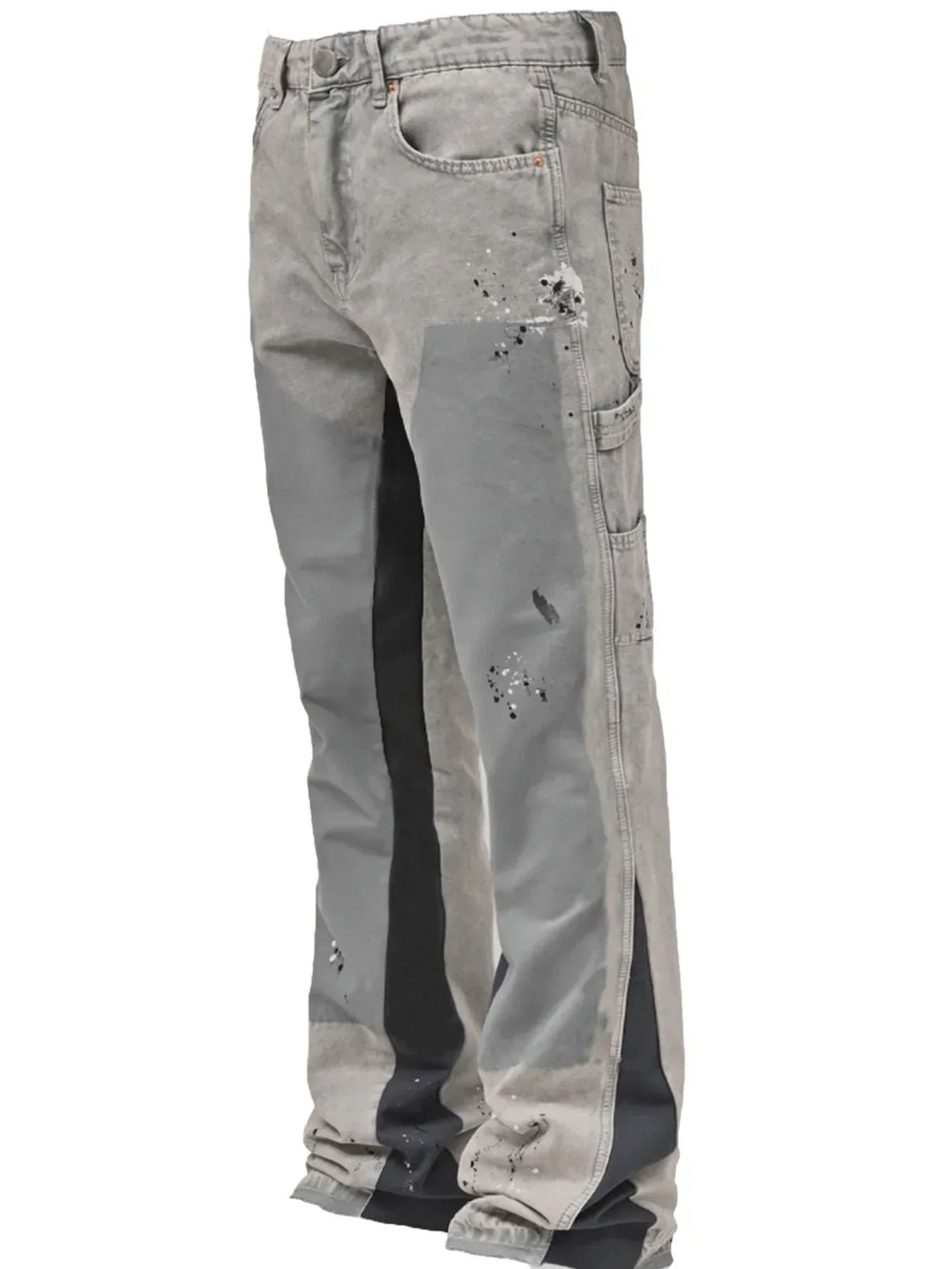 Nolan — Layered-Look Flared Jeans