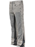 Nolan — Layered-Look Flared Jeans