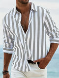 Derek — Summer Striped Relaxed Shirt