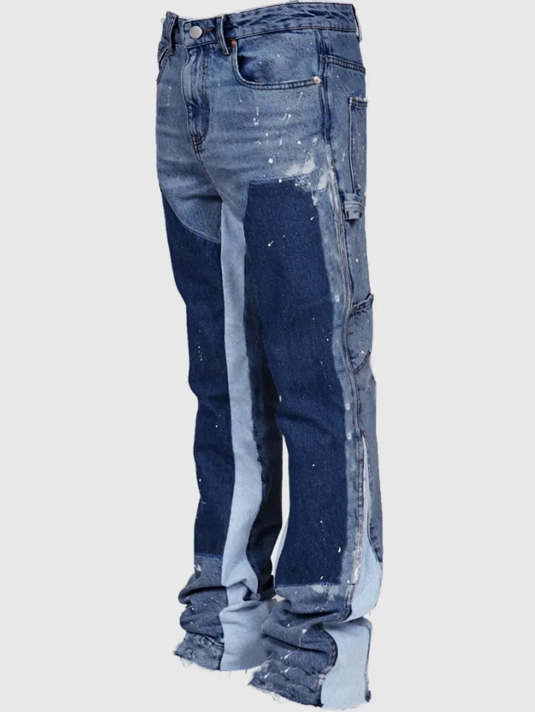 Nolan — Layered-Look Flared Jeans