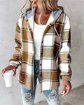 Danica — Women's Hooded Check Coat