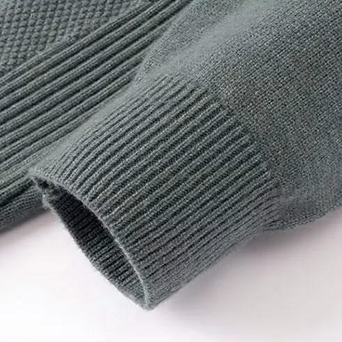 Ned — Jacquard Mock-Neck Sweater