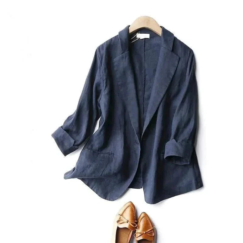 Georgina — Relaxed Linen Blazer