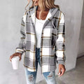 Danica — Women's Hooded Check Coat
