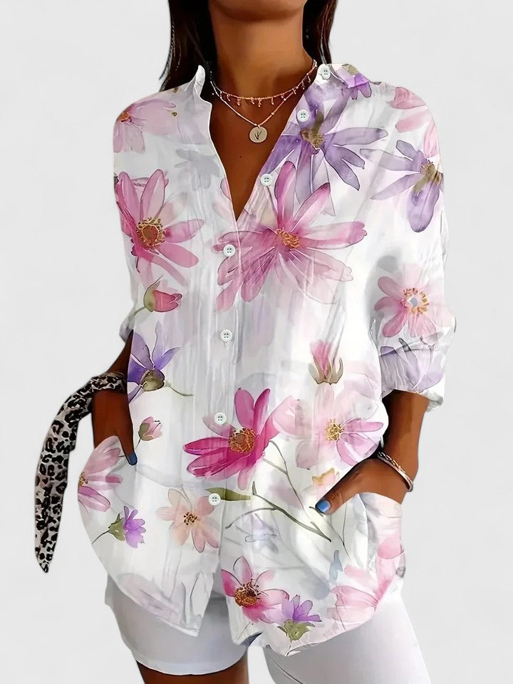 Mabyn — Colourful Print Blouse