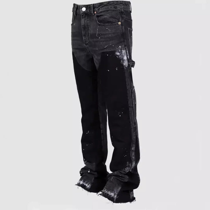 Nolan — Layered-Look Flared Jeans