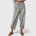 Josephine — Cotton-Linen Wide-Leg Trousers