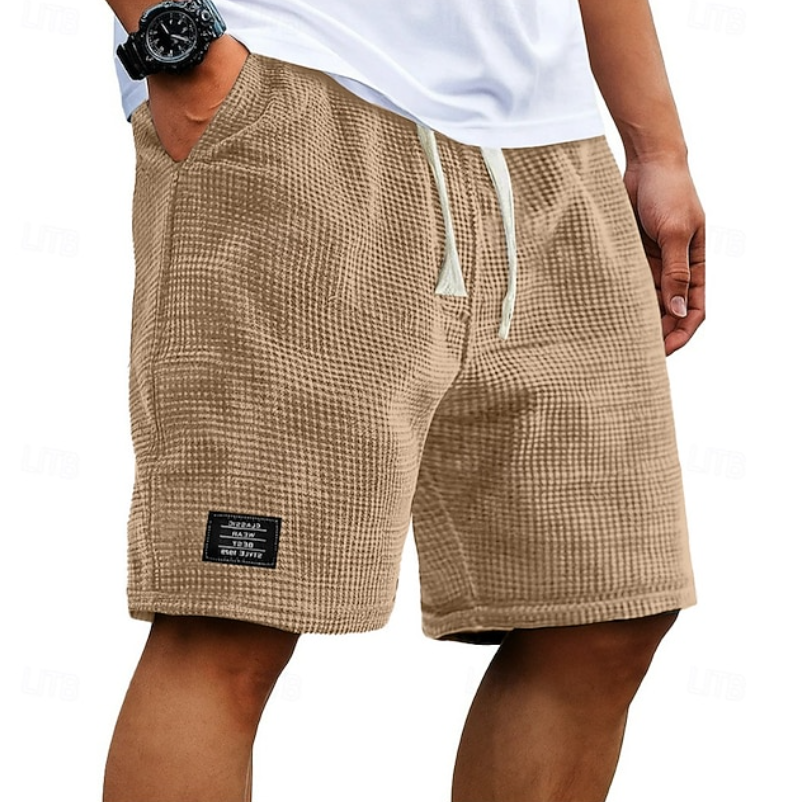 Oliver — Waffle-Texture Summer Shorts