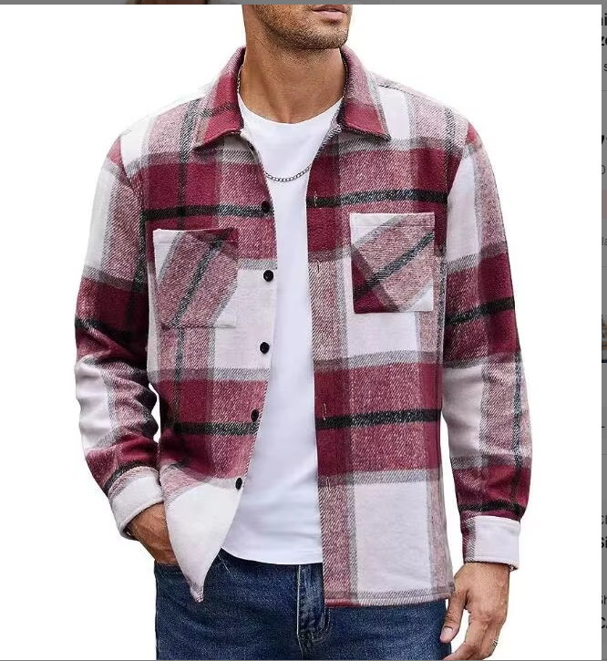 Porter — Men’s Brushed Plaid Shirt Jacket