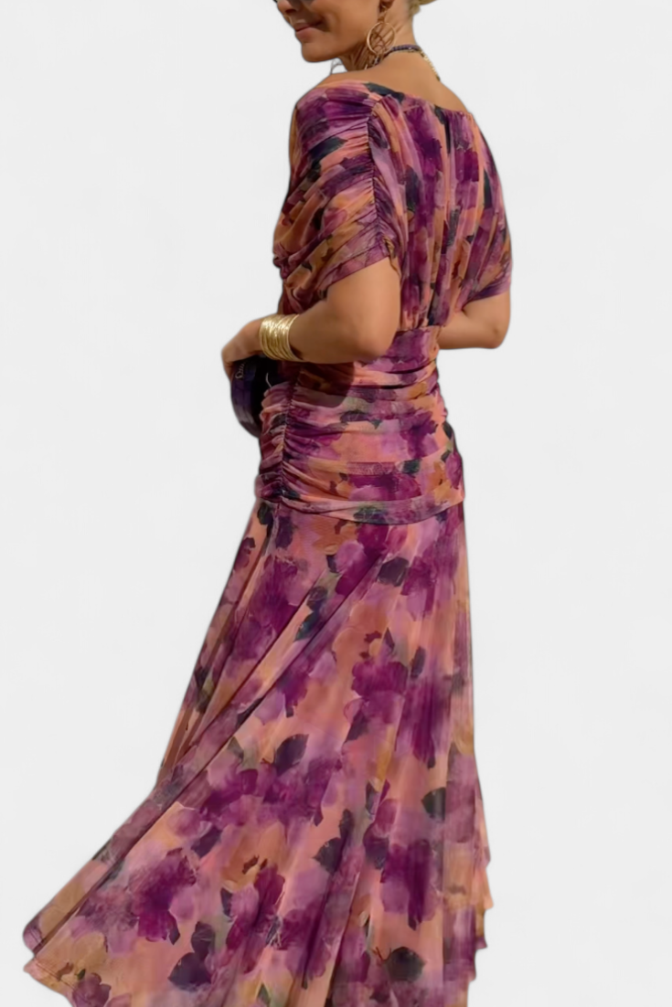 Seraphina — Off-Shoulder Ruched Evening Dress