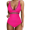 Mesh-Panel Tummy-Control Swimsuit