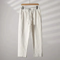 Liora — Flat-Front Linen Trousers