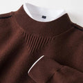 Ned — Jacquard Mock-Neck Sweater