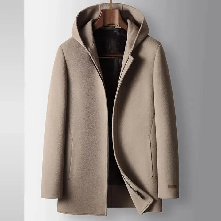 Imogen — Women’s Hooded Wool-Blend Coat