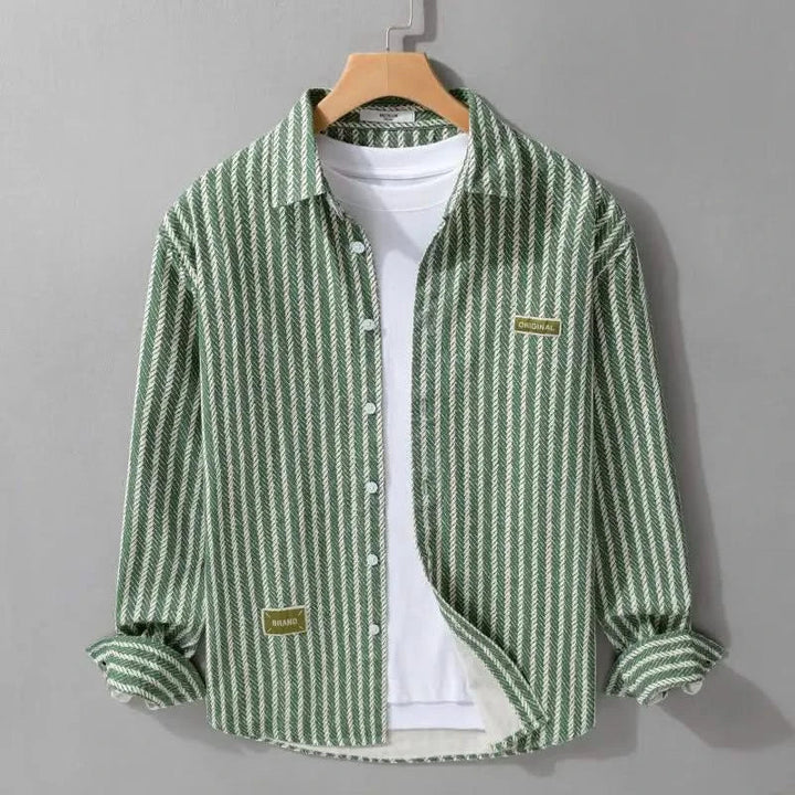 Jeff — Layered-Hem Shirt