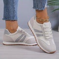 Remi — Retro Panelled Lace-Up Trainers