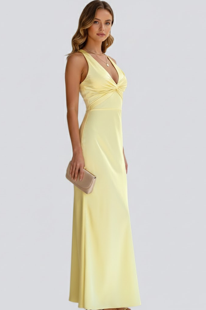 Jacinta — Fitted-Waist Maxi Dress