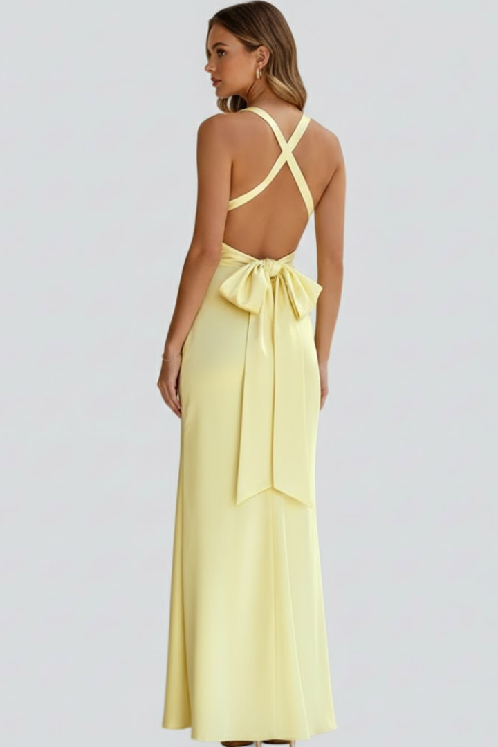 Jacinta — Fitted-Waist Maxi Dress
