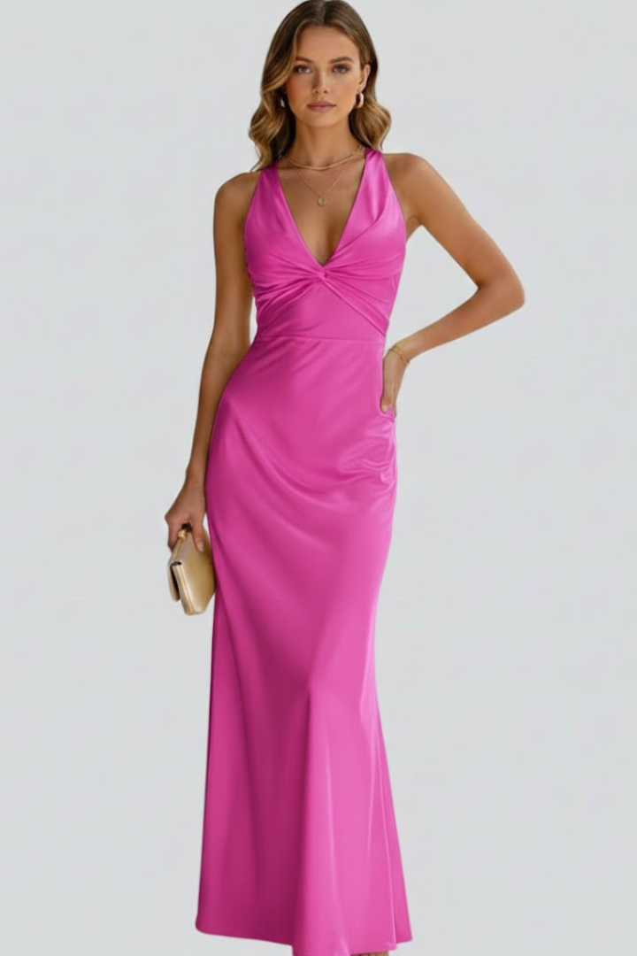 Jacinta — Fitted-Waist Maxi Dress