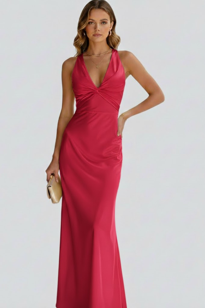 Jacinta — Fitted-Waist Maxi Dress
