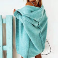 Bronwyn — Women's Loose-Knit Hooded Cardigan