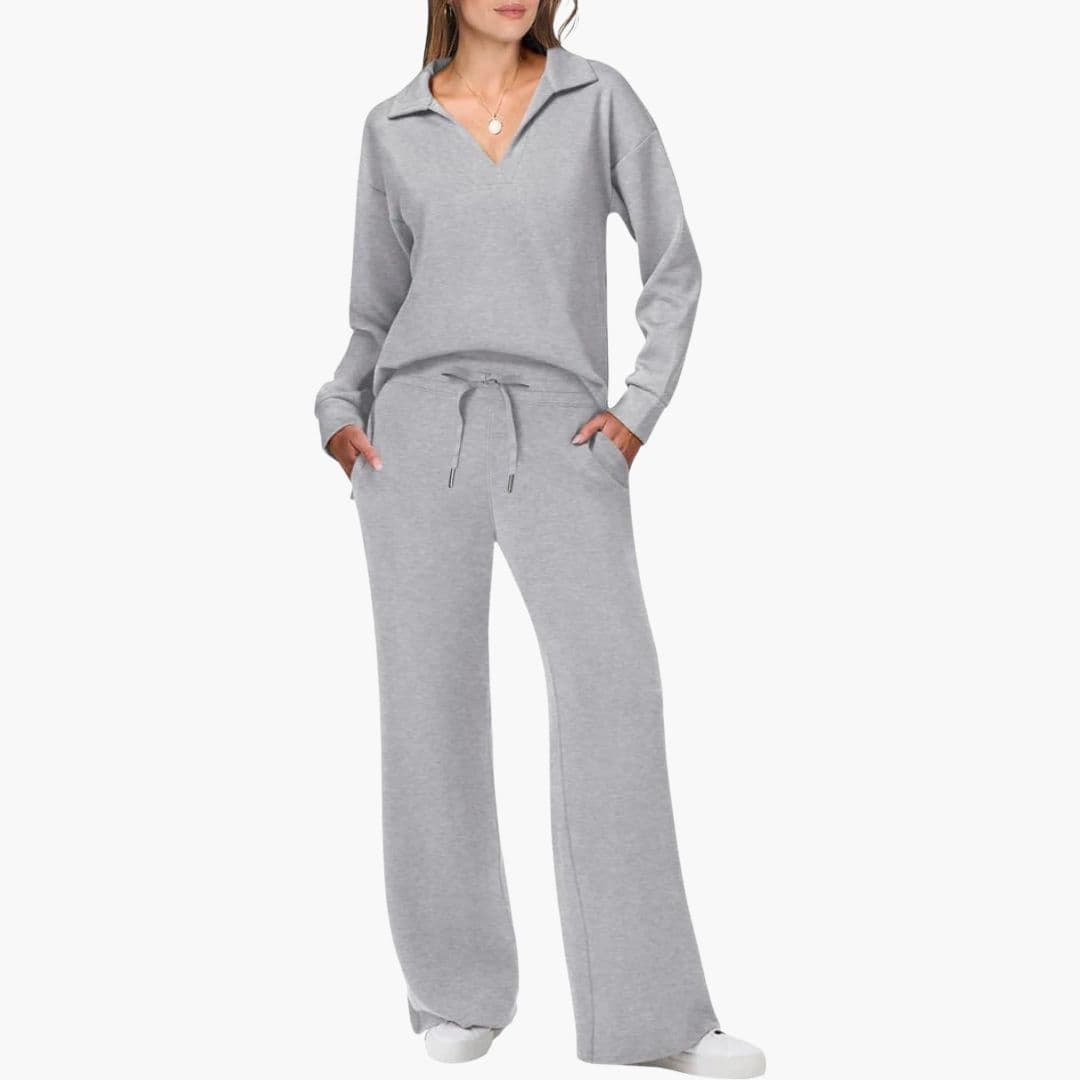 Vera — V-Neck Knit Lounge Set
