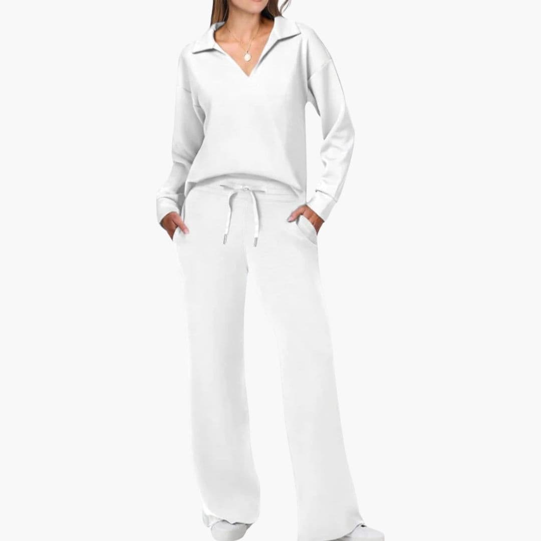 Vera — V-Neck Knit Lounge Set
