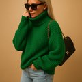 Manon — Women's Chunky Wool Turtleneck Sweater