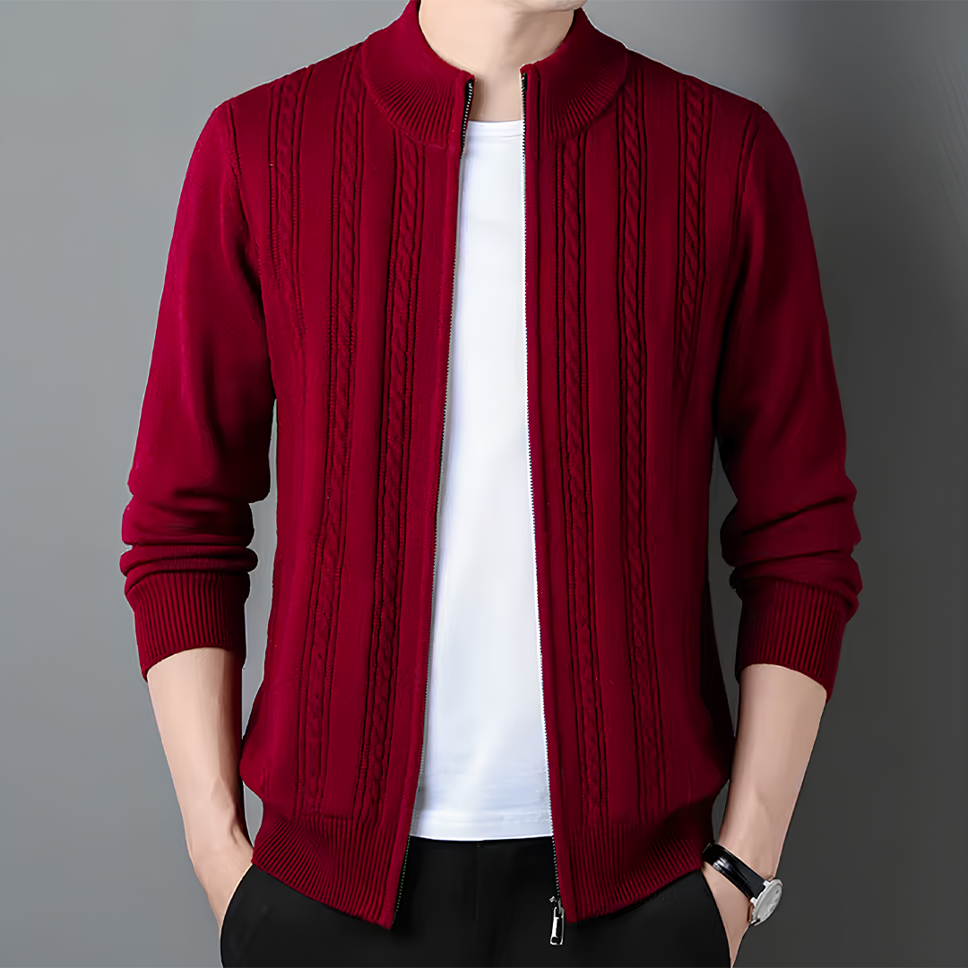 Lonnie — Cashmere Zip Cardigan