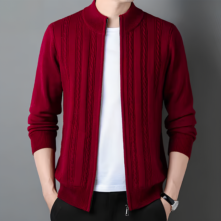 Lonnie — Cashmere Zip Cardigan