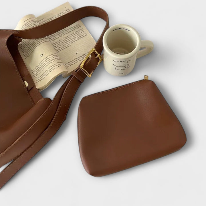 Classic Leather Shoulder Bag
