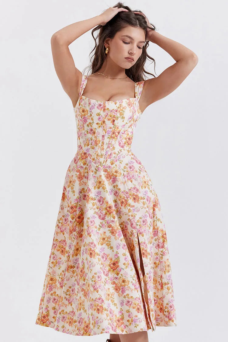 Jolie — Floral Corset Dress