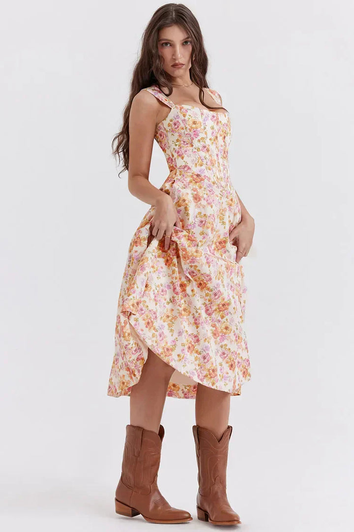 Jolie — Floral Corset Dress
