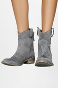 Saga — Women's Slouched Suede Western Booties