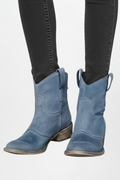 Saga — Women's Slouched Suede Western Booties