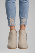 Maja — Women's Suede-Effect Side-Zip Booties