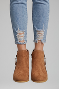 Maja — Women's Suede-Effect Side-Zip Booties