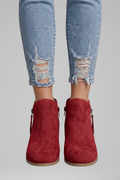 Maja — Women's Suede-Effect Side-Zip Booties