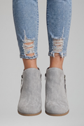 Maja — Women's Suede-Effect Side-Zip Booties
